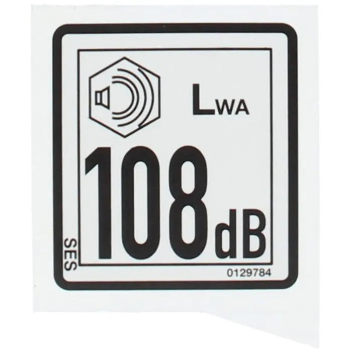BS50-2 Decal-sound power level (pt.101)
