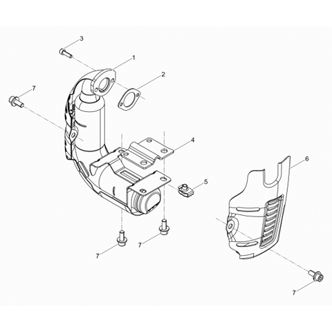 BS50-2 Muffler bracket (pt.4)