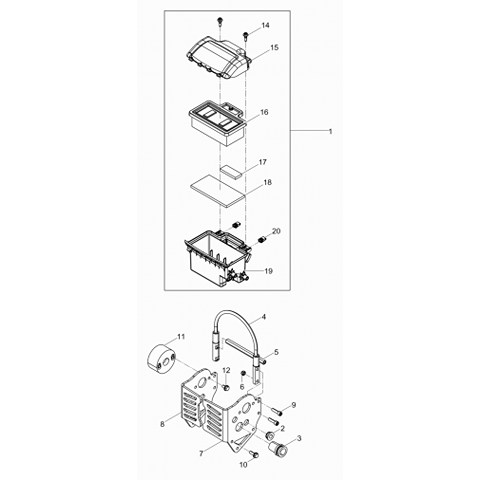 BS50-2 Air filter element (pt.16)