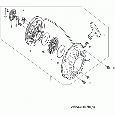 VP1030 Starter handle (pt. 8)