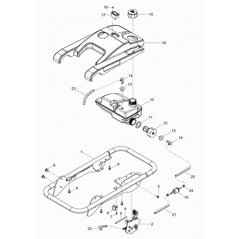 BS50-2 BS60-2 Tank cover (pt.15)