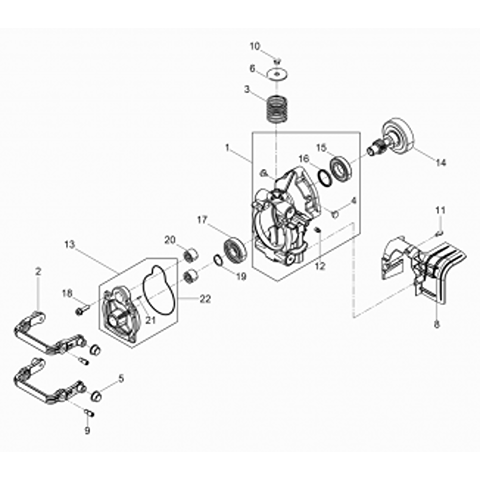 BH55rw Clutch drum (pt.14)