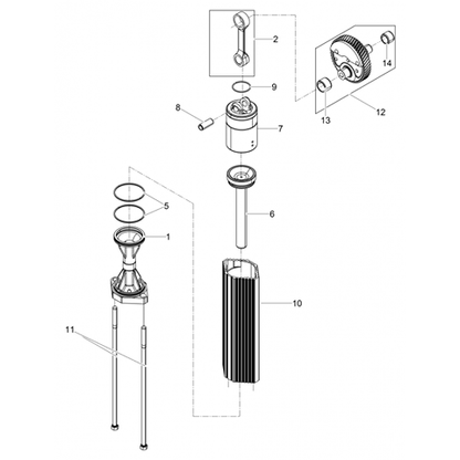 BH55rw Connecting rod cpl. (pt.2)