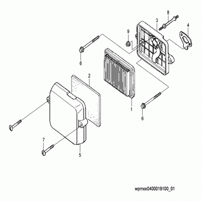 VP1030 Air filter element (pt. 2)