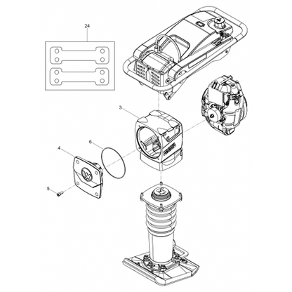 BS50-2 BS60-2 Roller kit (pt.24)