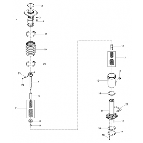 BS50-2 Hexagonal head cap screw (pt.18)