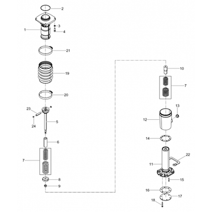 BS50-2 Hexagonal head cap screw (pt.18)