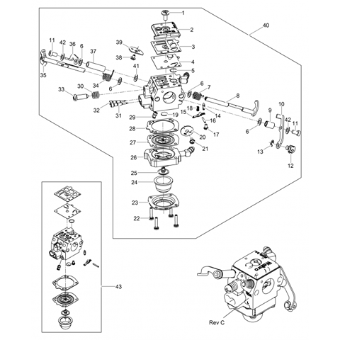 BS60-2 Choke lever (pt.36)